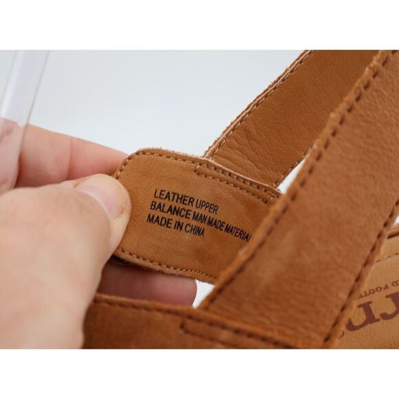 Born Lenore Platform Wedge Sandals Womens Size 11 M Brown Leather Buckle Shoes - Picture 10 of 11